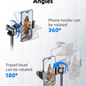 Kaiess 62" Phone Tripod, Selfie Stick Tripod & Phone Tripod Stand with Remote, Cell Phone Tripod for iPhone, Extendable Travel Tripod Compatible with iPhone/Android/Camera