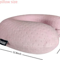 Neck Pillows for Sleeping Travel Pink Travel Pillow Comfortable U Shape Memory Foam Pillows Neck and Head Support Portable Travel Neck Pillow Suitable for Planes, Trains, Self-Driving Cars