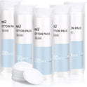 MSQ Cotton Rounds (500 Count), Makeup Remover Pads, Hypoallergenic, Face Cotton Pads, Facial Cleansing Round Cotton Pads, Lint-Free