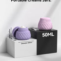 8 Pack Silicone Travel Bottles for Toiletries with Labels/Clear Bag, Holiday Travel Essentials Leakproof Squeeze Travel Size Containers Refillable Cosmetic Jars Set for Shampoo, Conditioner, Creams