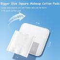 Square Cotton Pads 150 Counts Lager Size 100% Cotton Makeup Remove Pads Not to Shed or Fall Apart Face Cotton Pads Triple-Layer Design for Daily Skin Care,Lint-Free, 2.75''X2.95'' Brand: ZORLYS