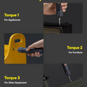 HOTO Electric Screwdriver Set, 3.6V Rechargeable Screwdriver Set with 25 S2-Steel Bits, Cordless Power Screwdriver Set with LED Light, All-in-One Design, 1500mAh 800 Times, USB-C Charging
