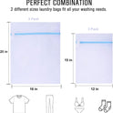 PrettyCare Mesh Laundry Bags for Delicates with Premium Zipper（3 Large & 3 Medium）Garment Clothing Washing Bags for Lingerie, Socks, Blouse, Bra,Travel Storage Organize Laundry Net Bag