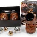 Charred Wooden Bourbon Drinking Glass Set with Whiskey Ice Stones & Tongs, 2 Pack 10oz Old Fashioned Whiskey Glasses, Perfect Presents for Boyfriend Father Friends
