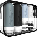18 Pack Travel Bottles for Toiletries, Travel Essentials TSA Approved Silicone Travel Size Toiletries, Leak-Proof Refillable Travel Containers for Toiletries Vacation Essentials