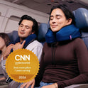 Cabeau Evolution S3 Travel Neck Pillow Memory Foam Neck Support, Adjustable Clasp, and Seat Strap Attachment - Comfort On-The-Go with Carrying Case for Airplane, Train, and Car (Jet Black)