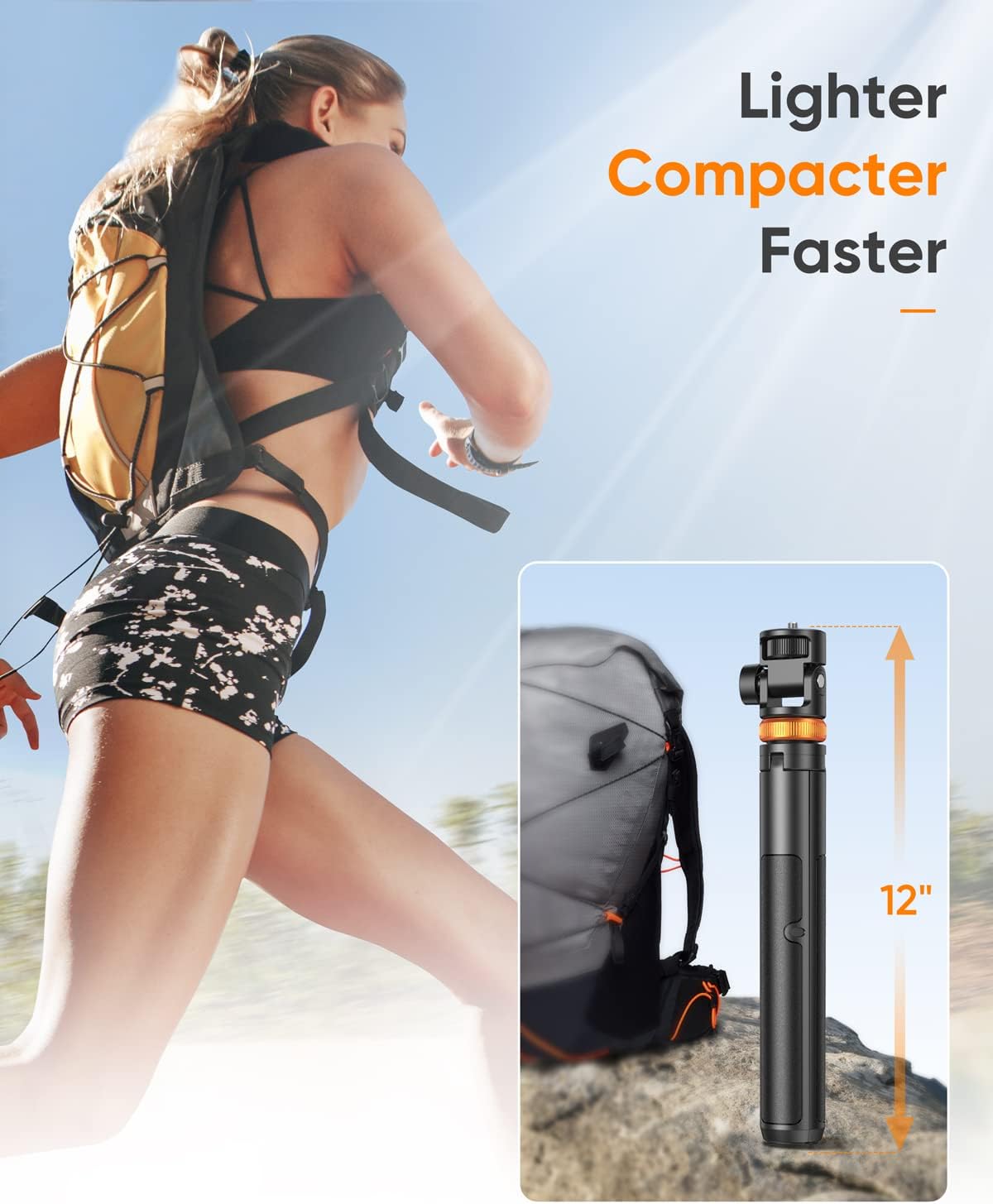 EUCOS 62" Phone Tripod, Tripod for iPhone & Selfie Stick with Remote, Extendable Cell Phone Stand & Travel Tripod, Solidest Tripod for Phone Compatible with iPhone/Android
