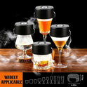 Whiskey Smoker Kit -Electric Cocktail Smoker Kit with 6 Flavors Wood Chips, Rechargeable Old Fashioned Smoker Kit, Bourbon Smoker Kit, Drink Smoker Kit Gifts for Men/Dad/Husband
