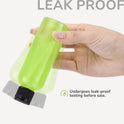 Lisapack Travel Bottles for Toiletries - 100ml Empty Plastic Containers for Shampoo - Small Size Dispenser for Liquid with Flip Cap - Mini Squeeze Bottles for Lotion TSA Approved Clear 5PCS