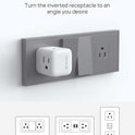 TROND Multi Plug Outlet Extender, 360° Rotating Plug Wall Adapter, 3 Way Outlet Splitter, 3-Sided Small Power Expander for Home Office Dorm Room, No Surge Protector for Cruise Travel Essentials, 1875W