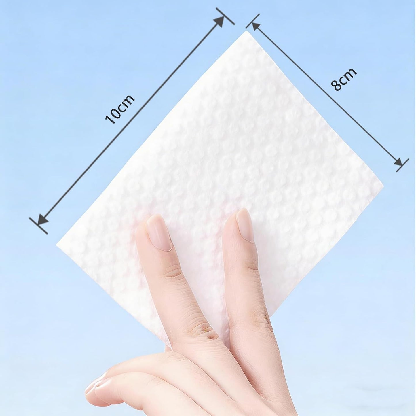 Square Cotton Pads 150 Counts Lager Size Cotton Makeup Remove Pads Not to Shed or Fall Apart Face Cotton Pads for Daily Skin Care, Lint-Free, 3.15'X3.94''