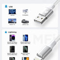 iPhone Charger [Apple MFi Certified] 6FT USB Charger Cable Fast Charging USB to Lightning Cable Braided Cord Compatible with iPhone 14 13 12 11 Pro Max XR XS X 8 7 6 Plus SE, iPad