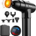 AERLANG Massage Gun with Heat,Percussion Massage Gun, Upgrade Muscle Handheld Deep Tissue Massager - Adjustable Heads for Muscle Groups 20 Speed Option,Mothers Day Gift for Mom Dad Men Women