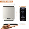 CROWNFUL Food Scale, 11lb Digital Kitchen Scales Weight Ounces and Grams for Cooking and Baking, 6 Units with Tare Function (Battery Included)
