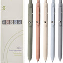 UIXJODO Gel Pens, 5 Pcs 0.5mm Black Ink Pens Fine Point Smooth Writing Pens, High-End Series Retractable Pens for Journaling Note Taking, Cute Office School Supplies Gifts for Women Men (Morandi)