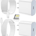 iPhone Charger Apple Charger, [Apple MFi Certified]2 Pack Apple Type C Wall Charger Block with 2 Pack [6FT&10FT] Long USB C to Lightning Cable for iPhone 14/13/12/12 Pro Max/11/Xs Max/XR/X,AirPods Pro