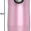 Contigo West Loop 3.0 Stainless Steel Travel Mug with Tea-Bag Hook & Spill-Proof Lid, Vacuum-Insulated Reusable Cup Coffee and Tea, 12 oz (354 mL), Strawberry Cream - Keeps Drinks Hot up to 8 Hours