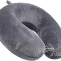 Travel Pillow - Memory Foam Neck Pillow Support Pillow,Luxury Compact & Lightweight Quick Pack for Camping,Sleeping Rest Cushion (Grey)