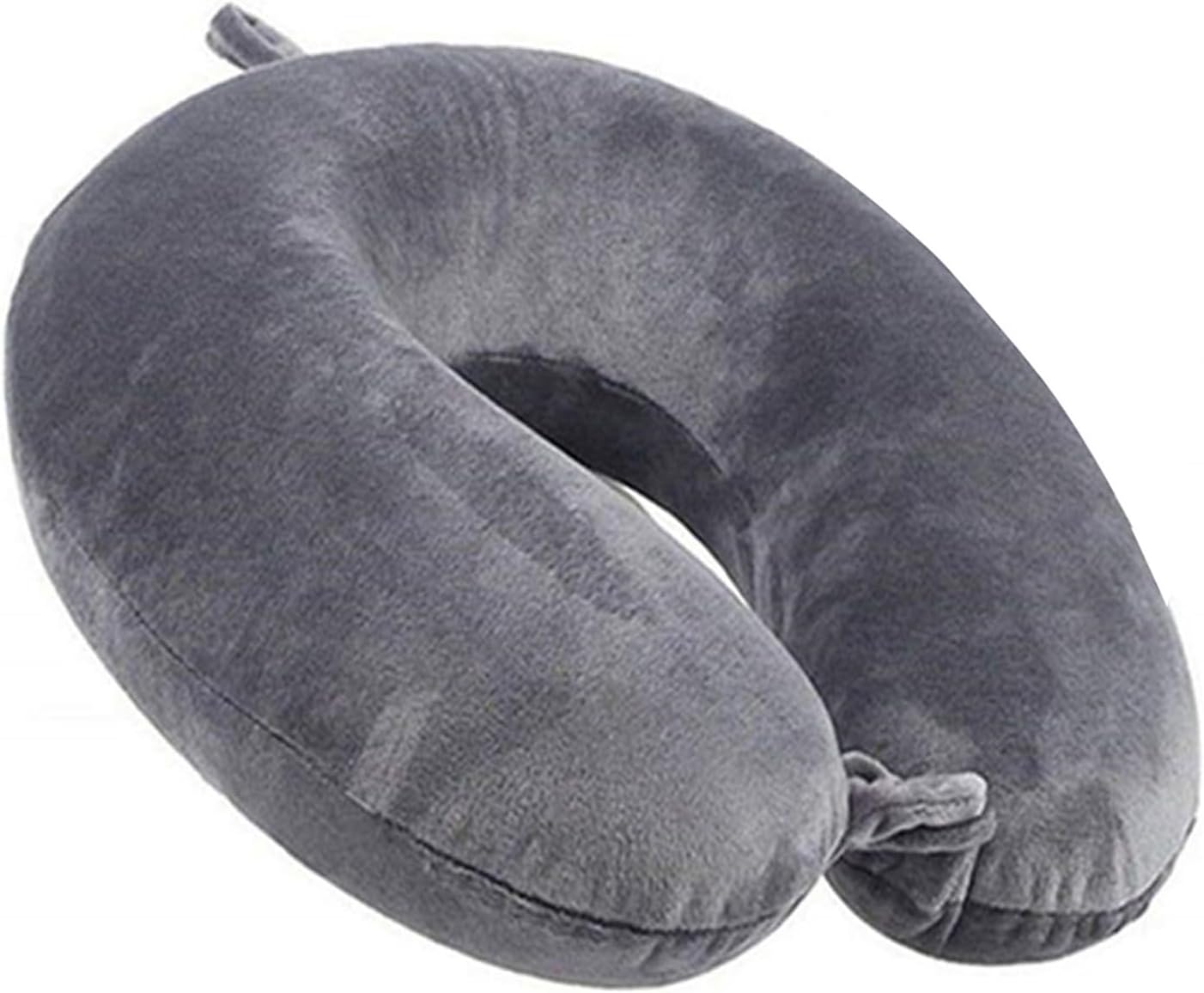 Travel Pillow - Memory Foam Neck Pillow Support Pillow,Luxury Compact & Lightweight Quick Pack for Camping,Sleeping Rest Cushion (Grey)