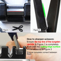 SHARPAL 191H Knife & Scissors Sharpener, Kitchen Chef Sharpening Tool for Straight and Serrated Knives – Repairs, Restores, and Sharpens Blades Fathers Day Gift