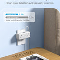 TROND 360° Rotating Plug Surge Protector Outlet Extender, 6 Multi Flat Charging Plug Splitters with 2 PD 20W USB C Ports, 3 Side Electrical Wall Adapter for Home Office Dorm Bathroom Travel Essentials