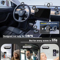 snanlen Upgraded 360° Vacuum Magnetic Phone Holder, Magnetic Car Phone Mount, Hands-Free Suction Cup Phone Holder for Car/Gym/Mirror/Shower, Car Mount Compatible with iPhone 17 Pro Max/Android