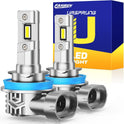 FAHREN 2026 H11 H9 H8 LED Headlight Bulbs, 1000% Super Brightness H11 LED Bulbs, 1:1 Mini Size Plug and Play, 6500K Cool White Halogen Replacement, Pack of 2