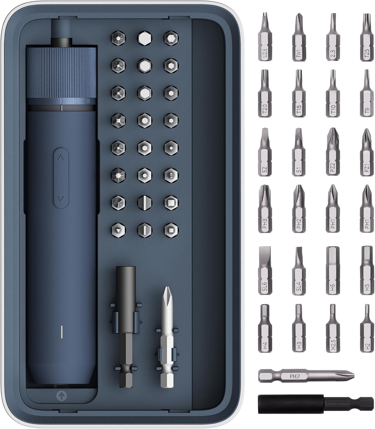 3.6V Rechargeable Screwdriver Set with 25 S2-Steel Bits