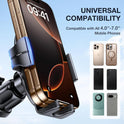 Miracase Phone Holder for Car Vent【2026 Wider Clamp & Metal Hook】 Car Phone Holder Mount for Vent Clip Hand Free Cell Phone Car Mount for iPhone 17 Pro Max 16 15 14 13 12 Samsung S25 Car Accesorries
