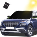 Tevlaphee Windshield Sun Shade for Summer Heat, UV Protection, Car Windshield Cover to Block Sun, Reduce Heat, Foldable Sun Shade for Cars SUVs Trucks Vans, All-Season Use