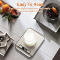 CROWNFUL Food Scale, 11lb Digital Kitchen Scales Weight Ounces and Grams for Cooking and Baking, 6 Units with Tare Function (Battery Included)