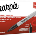 Sharpie Permanent Markers, Fine Point, Black, 12 Count
