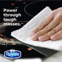 Royale Tiger Strong Paper Towel, 3 Double Equal 6 Rolls, 98 Half Sheets per Roll, White