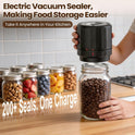 UNERVER Mason Jar Vacuum Sealer - Electric Vacuum Sealer for Jars with Mouth and Regular Mason Lids, Vacuum Sealing Machine Kit for Food, Jar Vacuum Sealer for Canning Jars