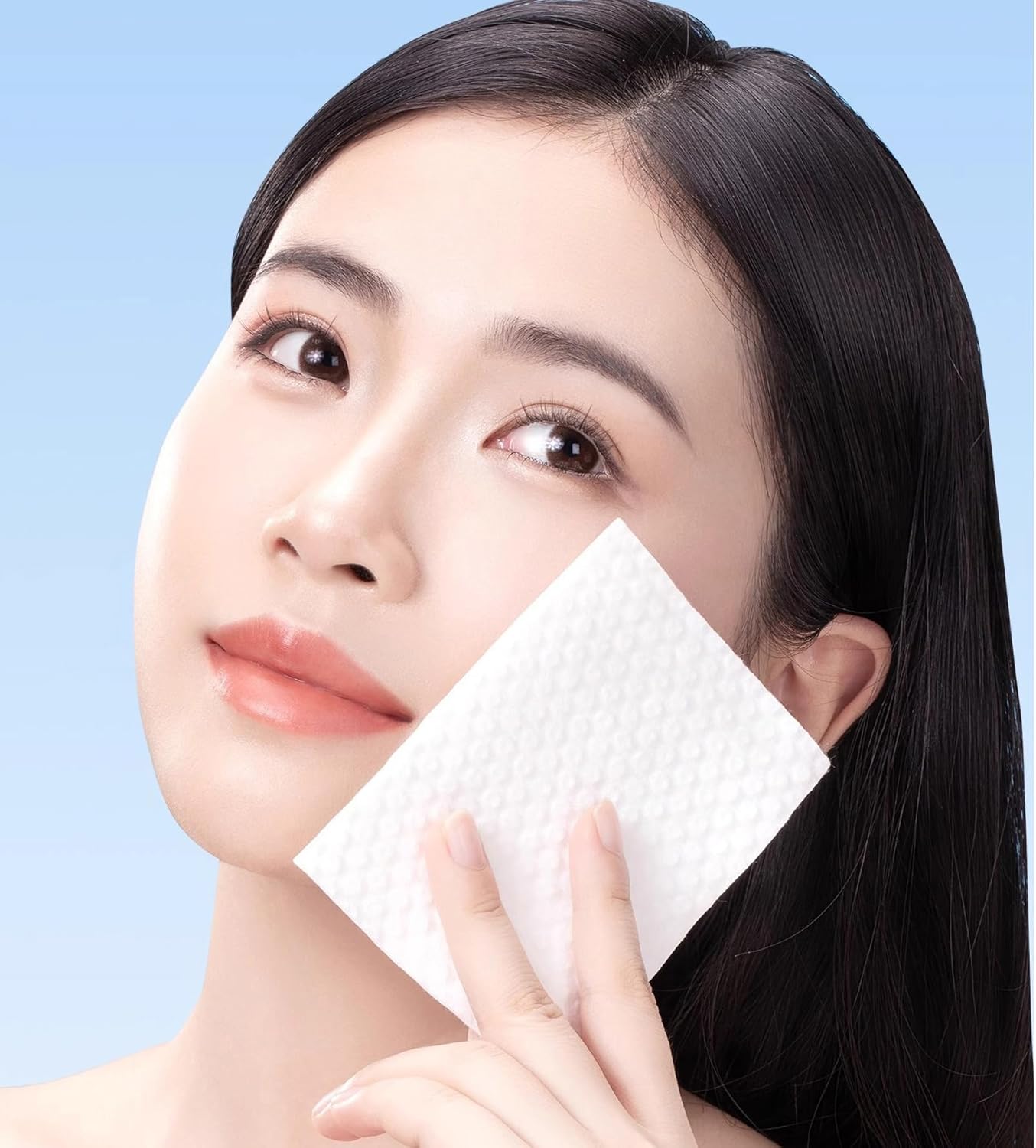 Square Cotton Pads 150 Counts Lager Size Cotton Makeup Remove Pads Not to Shed or Fall Apart Face Cotton Pads for Daily Skin Care, Lint-Free, 3.15'X3.94''