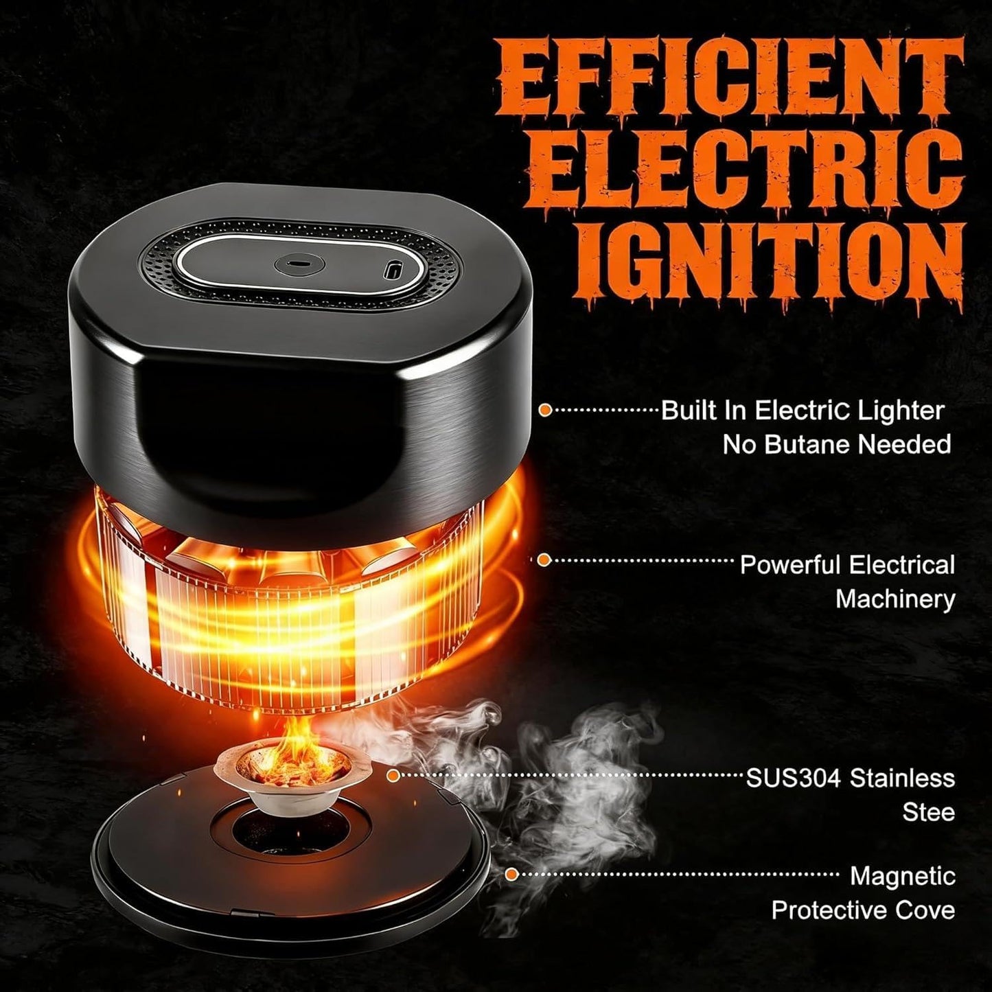 Whiskey Smoker Kit -Electric Cocktail Smoker Kit with 6 Flavors Wood Chips, Rechargeable Old Fashioned Smoker Kit, Bourbon Smoker Kit, Drink Smoker Kit Gifts for Men/Dad/Husband