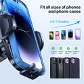 Miracase Car Phone Mount, [Upgraded Strong Military Grade Suction Cup] Long Arm Phone Holder for Car Dashboard Windshield Vent, Hands Free Cell Phone Holder Compatible with All Mobile Phones