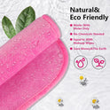 Orighty Makeup Remover Cloths Pack of 4, Reusable Microfiber Facial Cleansing Cloths, Remove Instantly Dirt, Makeup&Waterproof Mascara with Just Water, 15.5 x 7.5 in, Blue/Purple/Black/Pink