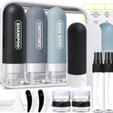 20 Pack Travel Bottles Set, TSA Approved Travel Size Toiletries Containers, Leak Proof Travel Shampoo and Conditioner Bottles, Refillable Travel Essentials Toiletry Bottles (Dark Color)