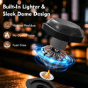 Electric Whiskey Smoker Kit with Unique Charred Wooden Glasses, Cocktail Bourbon Smoker with 6 Flavors Wood Chips, Instant Smoke Output – Ideal Gift for Cocktail & Whiskey Lovers