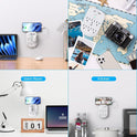 2 Pack 6-Outlet Wall Surge Protector, Multi Plug Outlet Extender, Outlet Wall Mount Adapter with 2 USB Charging Ports 2.4 A, 490 Joules for Home, School, Office