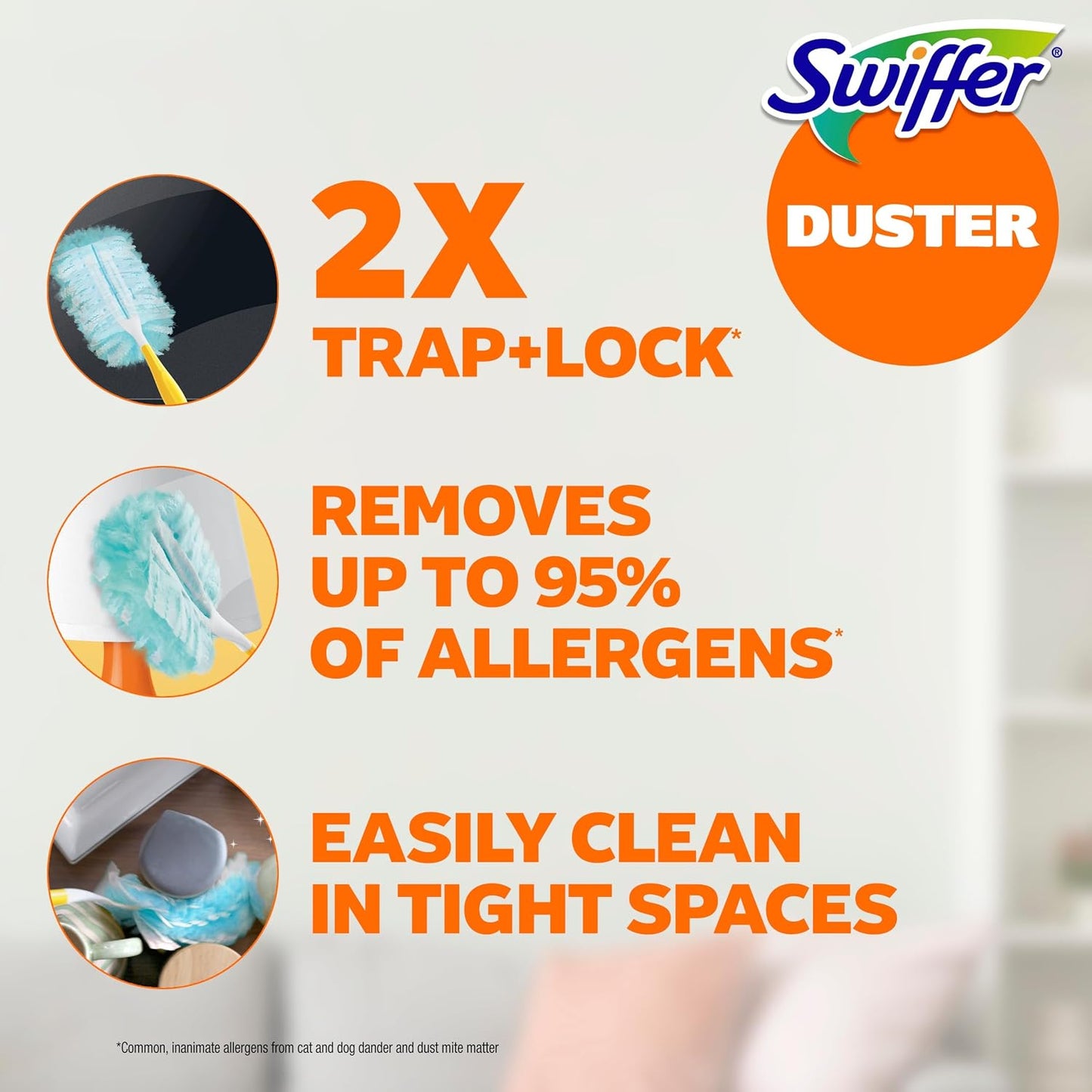 Swiffer Dusters Refill for Cleaning, Feather & Microfiber Duster Alternative, Unscented, 16 Count