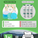 ProCIV Reusable Makeup Remover Pads - 18 Packs Bamboo Cotton Pads Cleansing Cloth Wipe With Laundry Bag, Washable Clean Skin Care Facial Toner Cotton Rounds Cleansing Towel Wipe (3.8 inch) (Multicolor)