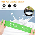 Gritin Resistance Bands, Set of 5 Skin-Friendly Resistance Fitness Exercise Loop Bands with 5 Different Strength Levels - Travel Carrying Case Included - Ideal for Home, Gym, Yoga, Training