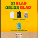 Glad 100% Compostable Bags - Small 10 Litres - Lemon scent 100 Compost Bags