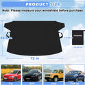Tevlaphee Windshield Sun Shade for Summer Heat, UV Protection, Car Windshield Cover to Block Sun, Reduce Heat, Foldable Sun Shade for Cars SUVs Trucks Vans, All-Season Use