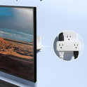 TROND 360° Rotating Plug Surge Protector Outlet Extender, 6 Multi Flat Charging Plug Splitters with 2 PD 20W USB C Ports, 3 Side Electrical Wall Adapter for Home Office Dorm Bathroom Travel Essentials