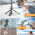 ANXRE 71" Phone Tripod, NT79 Extendable Selfie Stick for Cell Phone＆Camera Photo Video Kits, Travel Tripod Stand with Remote for Filming Video Recording Compatible with Smartphone Camera Gopro