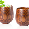 2Pcs Wooden Bourbon Glasses Set of 2, Handcrafted Whiskey Tumblers for Men, Rustic Bourbon Cups, Unique Charred Whiskey Cup, Gifts for Dad/Husband