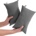 NTBAY 2 Pack Tiny Pillows, 11"x7" Microfiber Mini Pillows for Travel, Pets, Soft Machine Washable Small Pillows for Neck, Wrist, Lumbar and Knee, Dark Grey